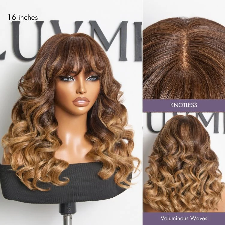 Tiktok Exclusive Deal | Luvme All-Day Comfort™ Wig 180% Density Loose Body Wave Glueless 7x6 Closure HD Lace Human Hair Wig with Bangs Pre-Cut Lace - Image 19