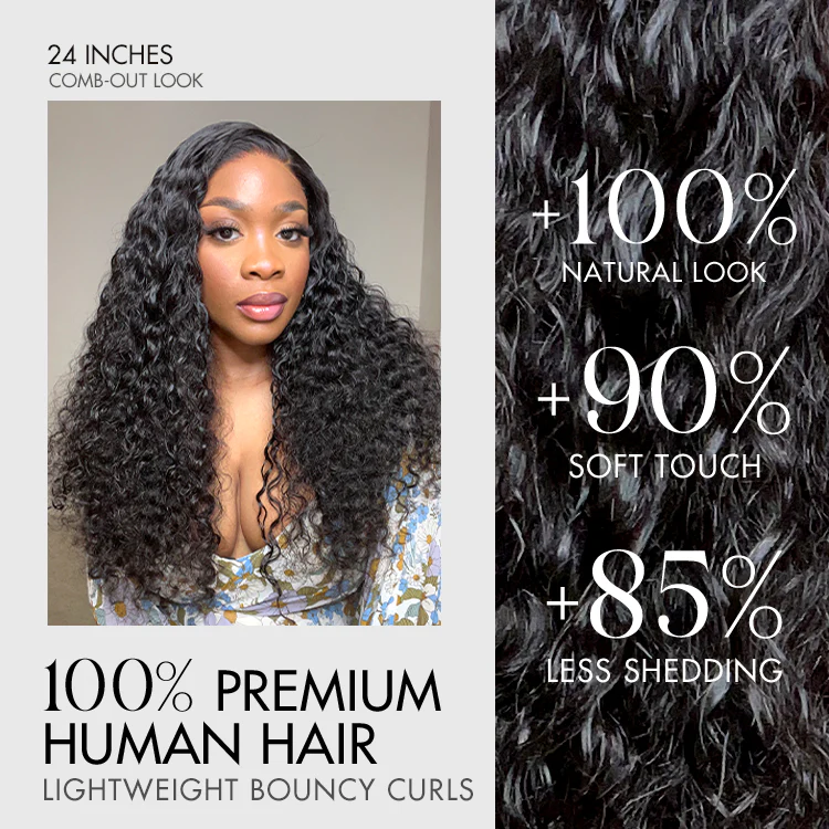 180% Density Water Wave 13x4 HD Lace Front Free Part Glueless Human Hair Wig Pre Cut Lace - Image 4