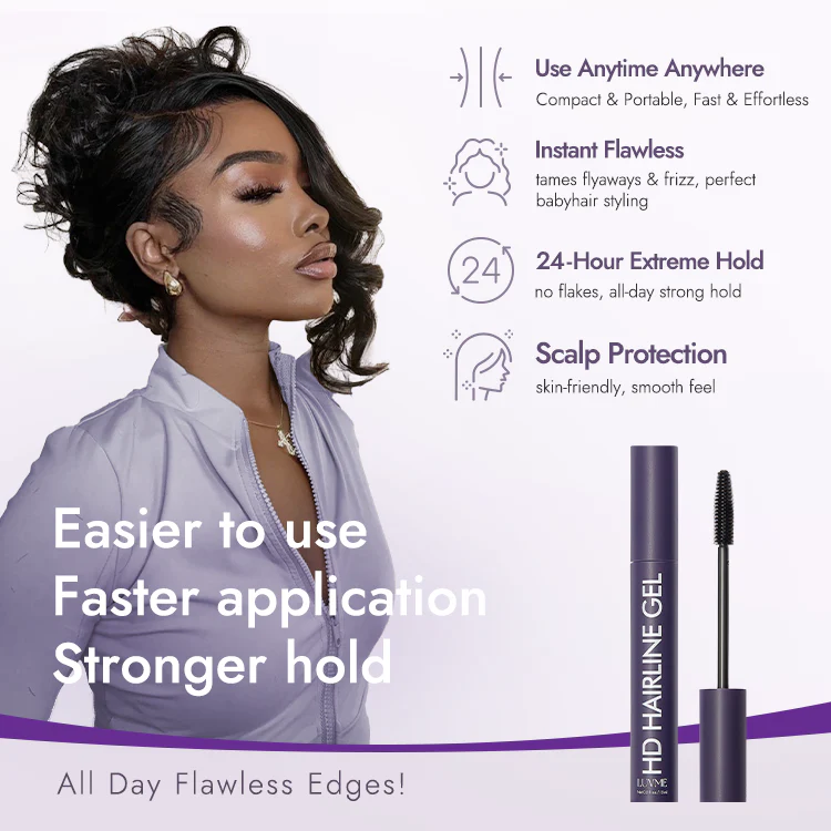 US Only |1pc Hairline Styling Gel, All-Day Strong Hold for Baby Hairs, Edges & Flyaways | Add-on Item - Image 5