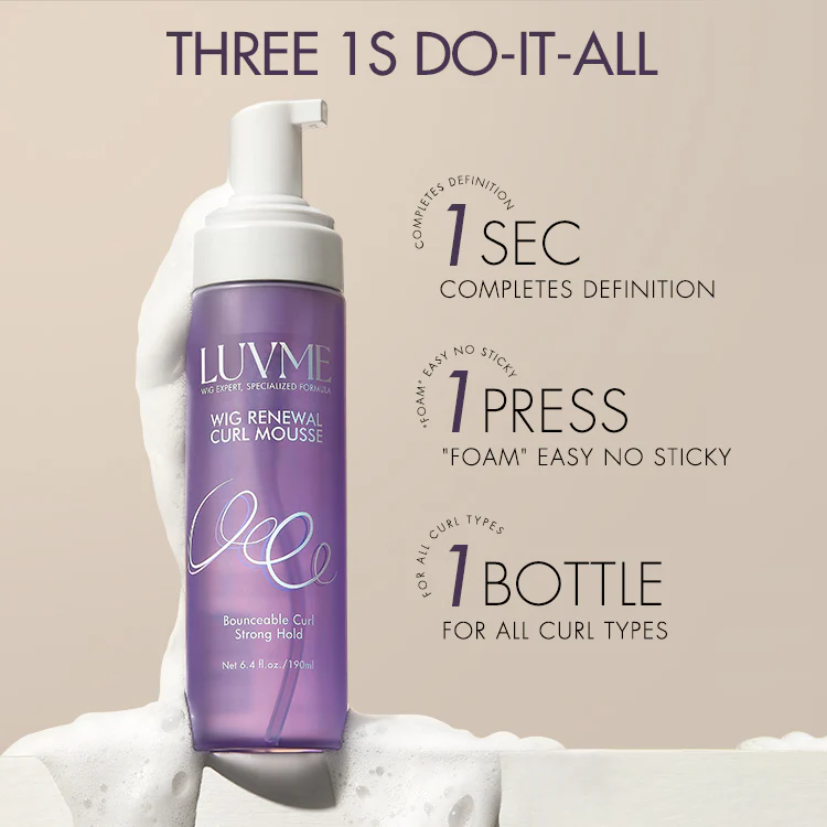 US Only | Wig Curl Mousse with Coconut Oil & Leave-in Conditioner - Image 2
