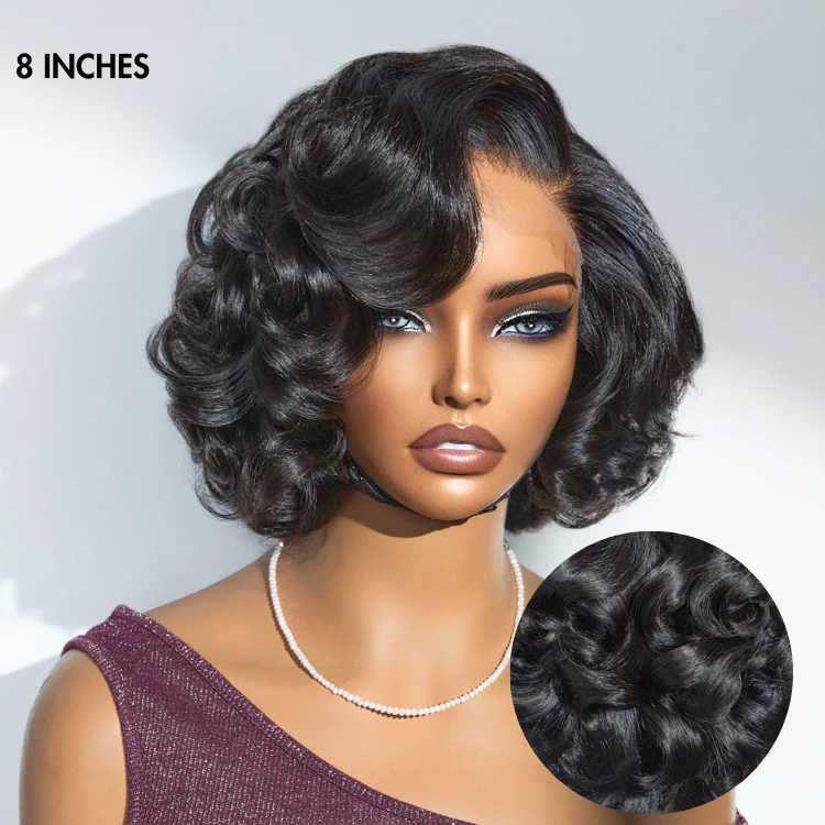 Weekly Special | Mature Boss Brown Ombre Highlight / Natural Black / Salt and Pepper Loose Wave Glueless Minimalist HD Lace Wig - Image 5