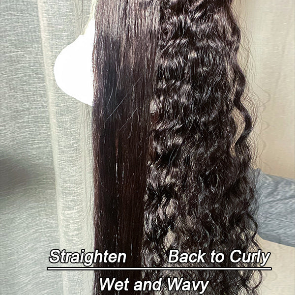Wet And Wavy | Water Wave 4x4 Closure Lace Glueless Mid Part Long Wig - US Only - Image 2